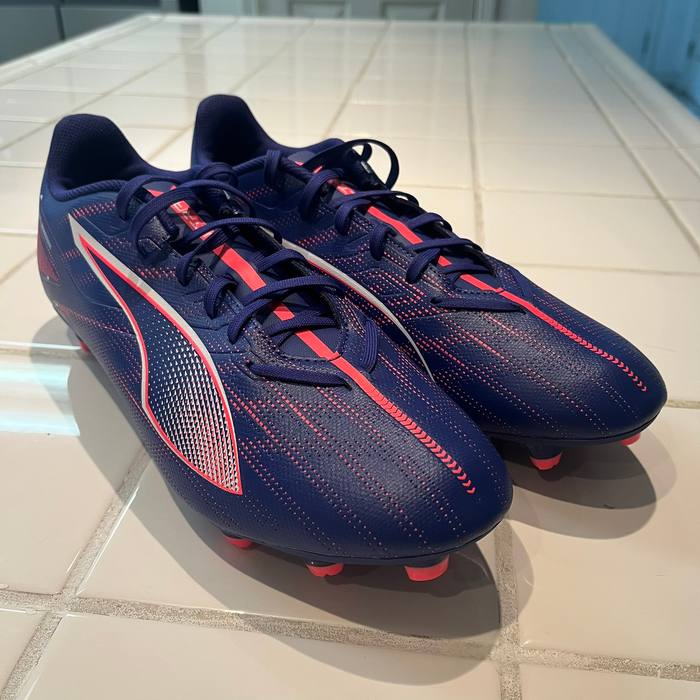 Football Boots PUMA Ultra 5 Play FGAG Lapis Lazuli Size 12 New