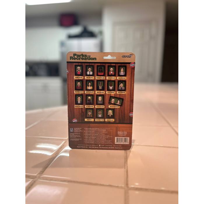 Super7 ReAction Tom Haverford Action Figure Parks and Recreation New Sealed
