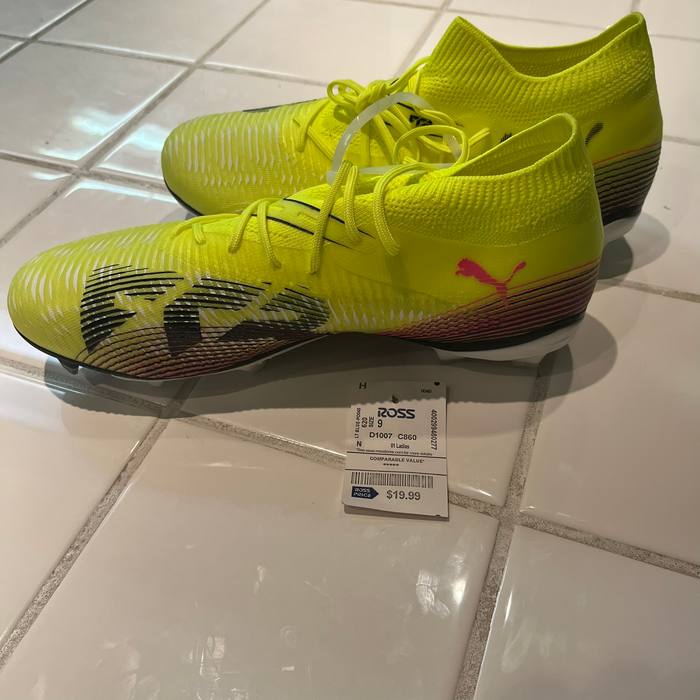 Puma Future 8 Match FG Soccer Cleats Womens Yellow 108382-03 Size 9 New