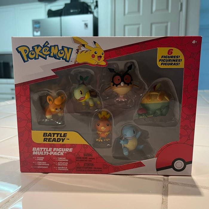 Pokemon Battle Ready 6 Figure Multi Pack Squirtle Torchic Turtwig Sealed