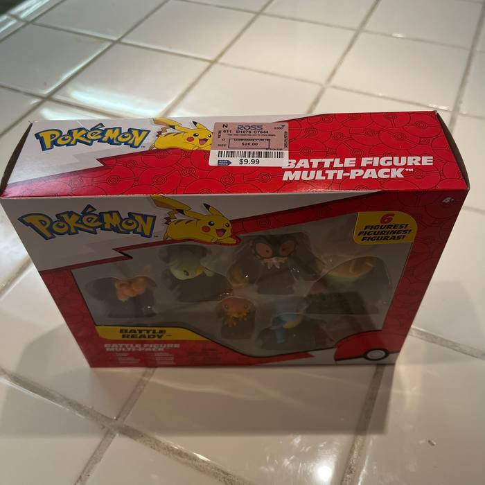 Pokemon Battle Ready 6 Figure Multi Pack Squirtle Torchic Turtwig Sealed