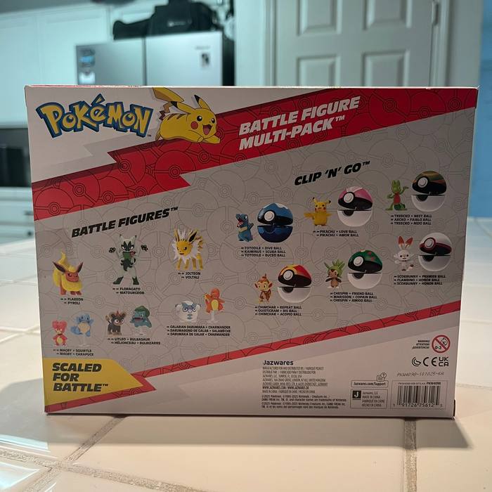 Pokemon Battle Ready 6 Figure Multi Pack Squirtle Torchic Turtwig Sealed