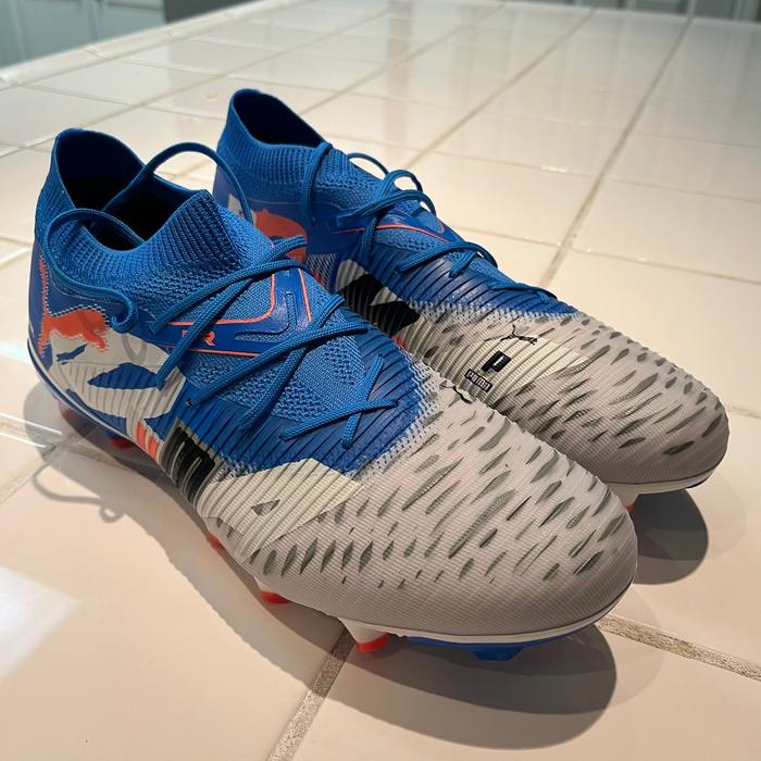 Puma Future 11 Match Forever FG AG Soccer Cleats Shoes Blue 108423-01 Sz 10