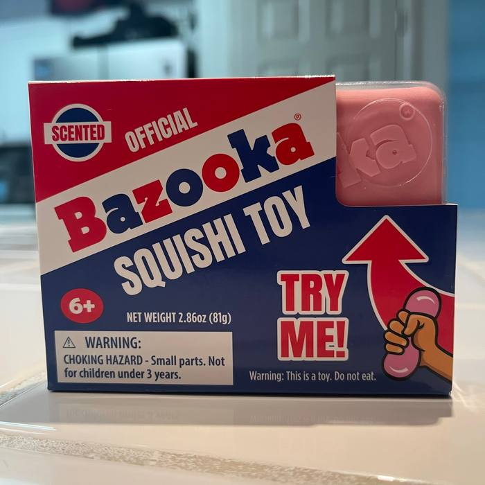 Bazooka Gum Scented Squishy Toy New