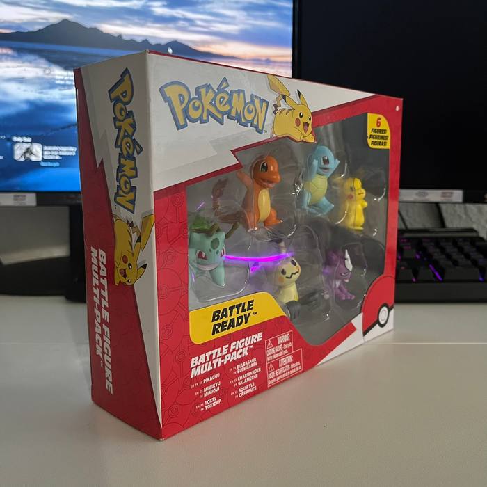 Pokémon Battle Figure 6-Pack Jazwares Pikachu Mimikyu Toxel Squirtle Charmander