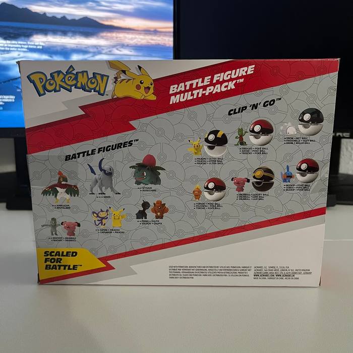 Pokémon Battle Figure 6-Pack Jazwares Pikachu Mimikyu Toxel Squirtle Charmander