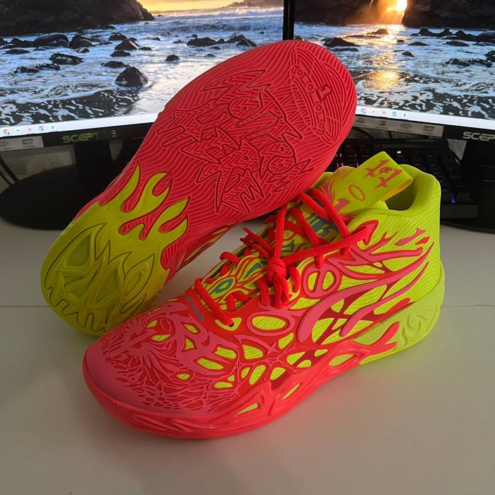 PUMA MB.04 1 Love LaMelo Ball Basketball Shoes Mens Pink Green New