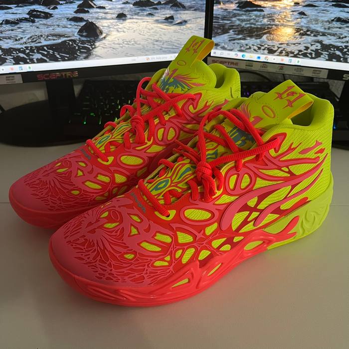 PUMA MB.04 1 Love LaMelo Ball Basketball Shoes Mens Pink Green New