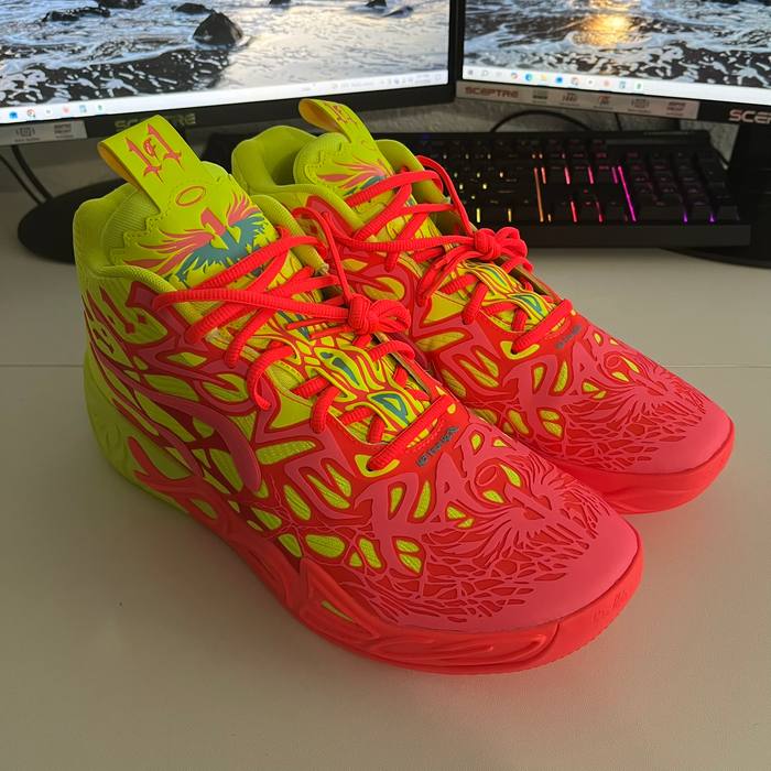 PUMA MB.04 1 Love LaMelo Ball Basketball Shoes Mens Pink Green New