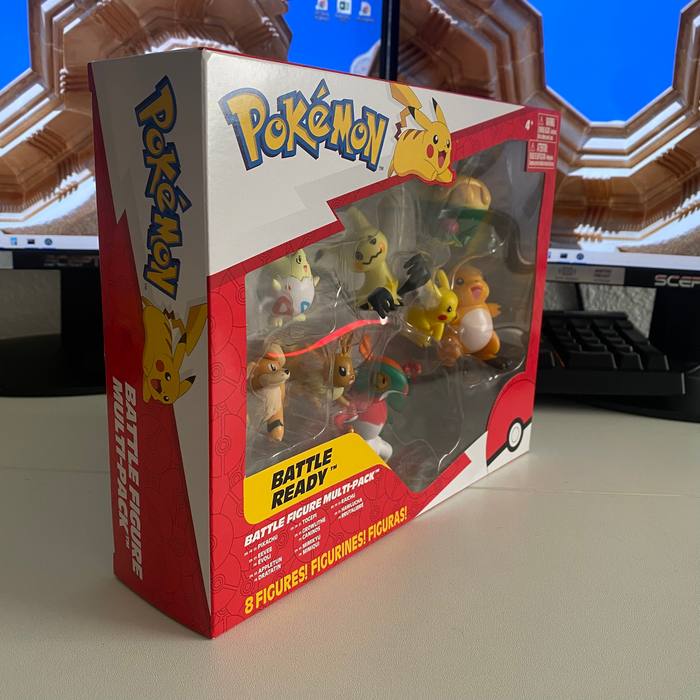 Pokemon Battle Figure 8 Pack Pikachu Eevee Mimikyu Raichu Togepi Set BRAND NEW