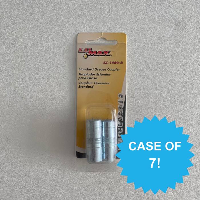 Lumax LX-1400-2 Standard Grease Coupler for Hand Operated Grease Guns New