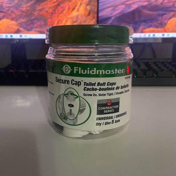 Fluidmaster Secure Cap Toilet Bolt Caps, 5 Sets Total, New