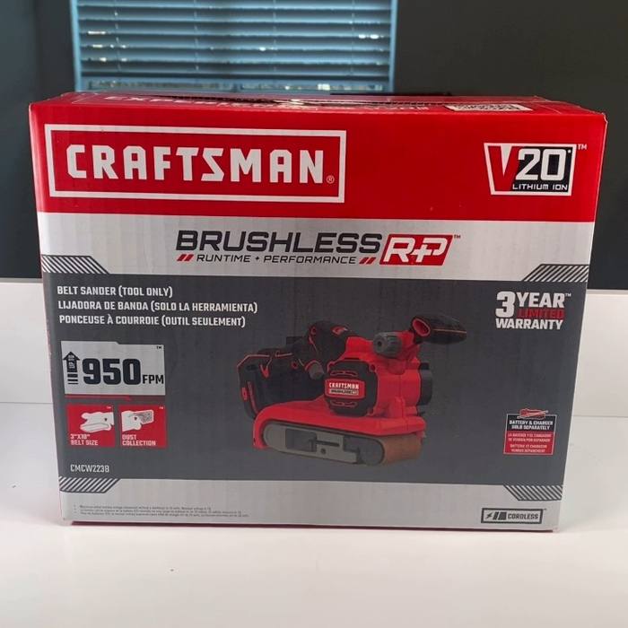 NEW Craftsman V20 Brushless RP Belt Sander 🔥 Cordless Tool (Tool Only)