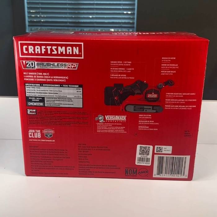 NEW Craftsman V20 Brushless RP Belt Sander 🔥 Cordless Tool (Tool Only)