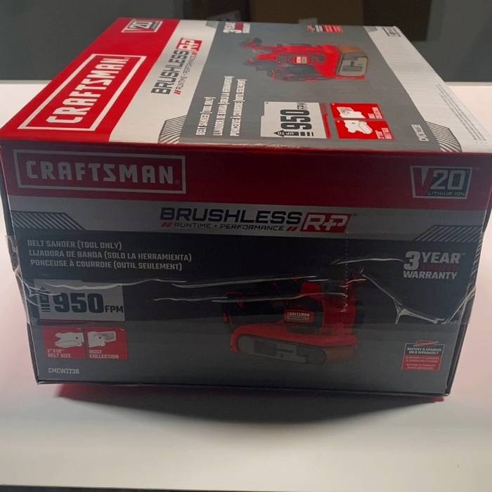 NEW Craftsman V20 Brushless RP Belt Sander 🔥 Cordless Tool (Tool Only)