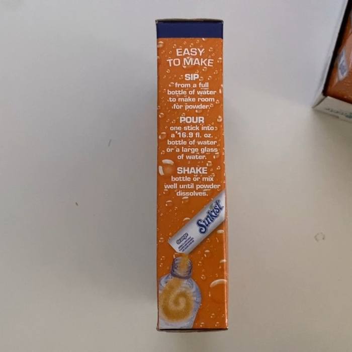 72 Servings Sunkist Soda Orange Singles To Go Drink Mix 12 Boxes 6 Packets per box