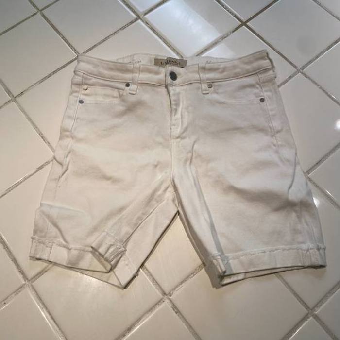 Liverpool jeans company Bright white jorts Size 6