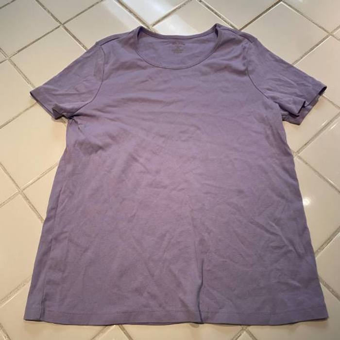 Purple White slay T shirt