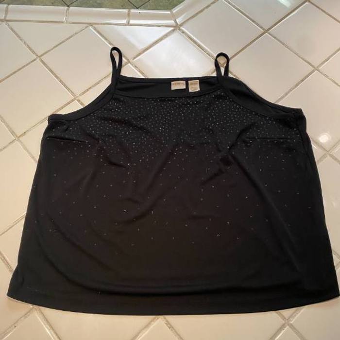 Merona Black sparkled Tank top XL