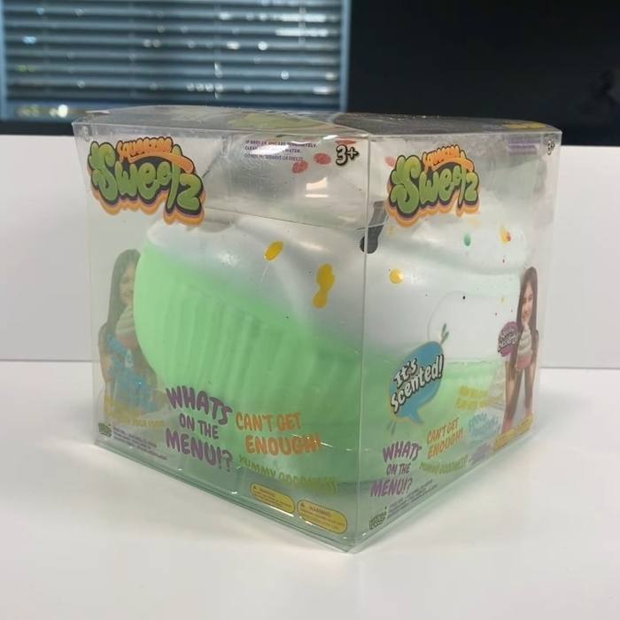 Squeezee Sweetz Scented Squishy Cupcake Squeeze Toy GreenWhite Ages 3+