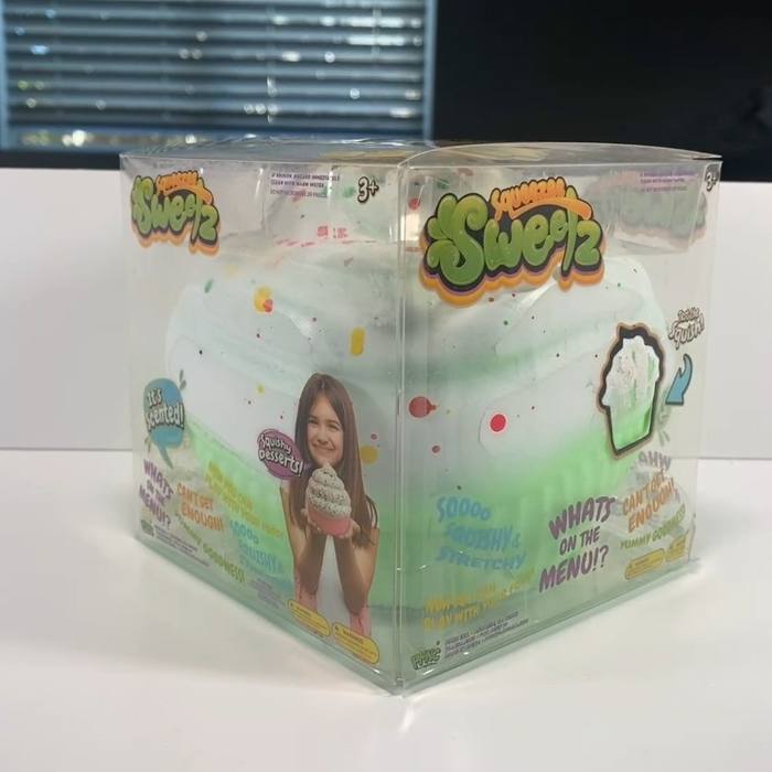 Squeezee Sweetz Scented Squishy Cupcake Squeeze Toy GreenWhite Ages 3+