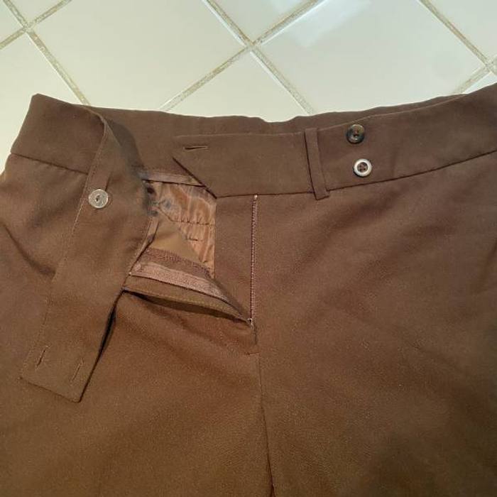 White Stag Women's Size 14 Brown Trousers Dress Pants 100% Polyester