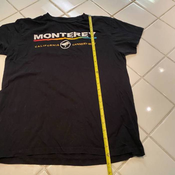 Monterey California Cannery Row T-Shirt Black Souvenir Graphic Tee Adult