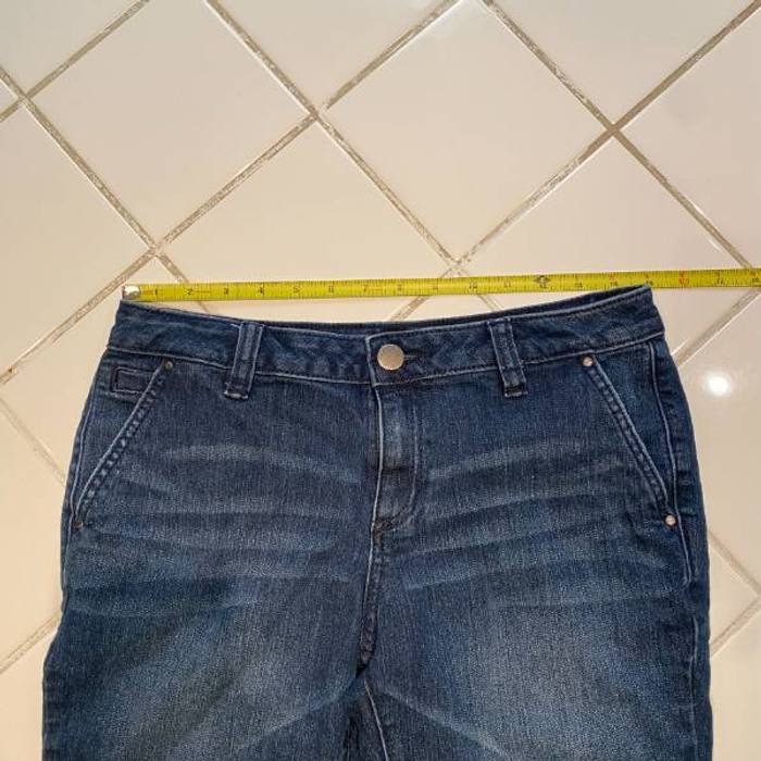 Apt. 9 Bermuda Shorts Women's Dark Wash Denim Cuffed Stretch