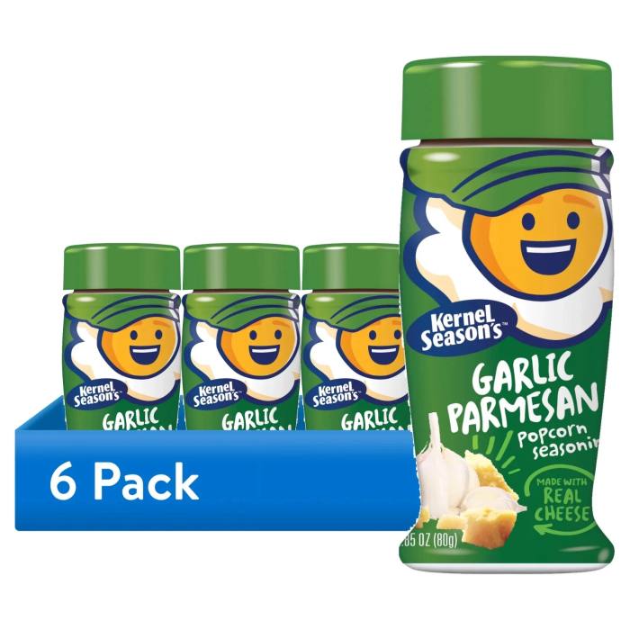 Kernel Season's Garlic Parmesan Popcorn Seasoning 2.85 oz 6 PACK