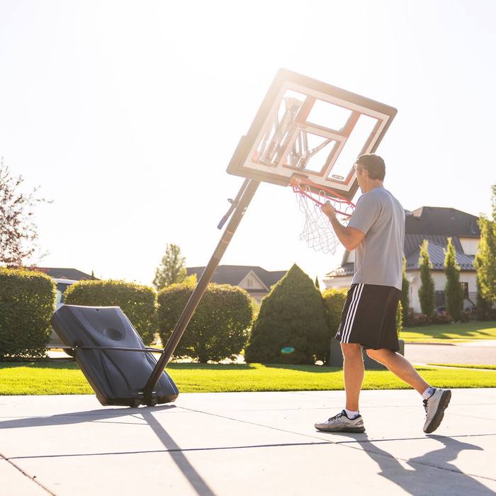 Lifetime 90491 48 Portable Basketball Hoop Shatterproof Adjustable 8-10ft