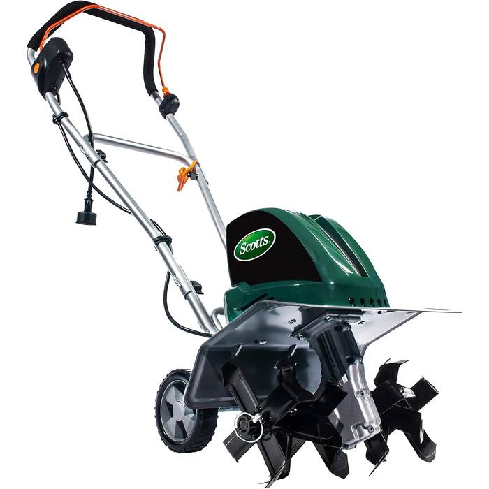 Scotts TC70135SS Electric Garden Tiller Cultivator 16-Inch 13.5-Amp Green