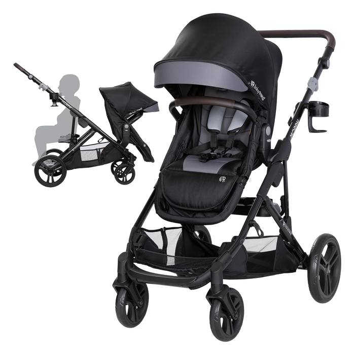 Baby Trend Morph Single to Double Modular Stroller Dash Black New