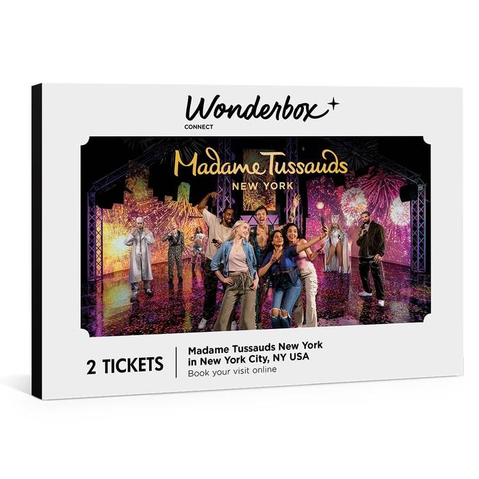 Wonderbox Madame Tussauds New York Gift Box 2 Admission Tickets New