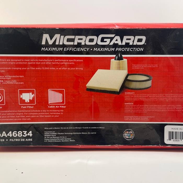 MicroGard MGA46834 Air Filter Lot of 2 New Sealed
