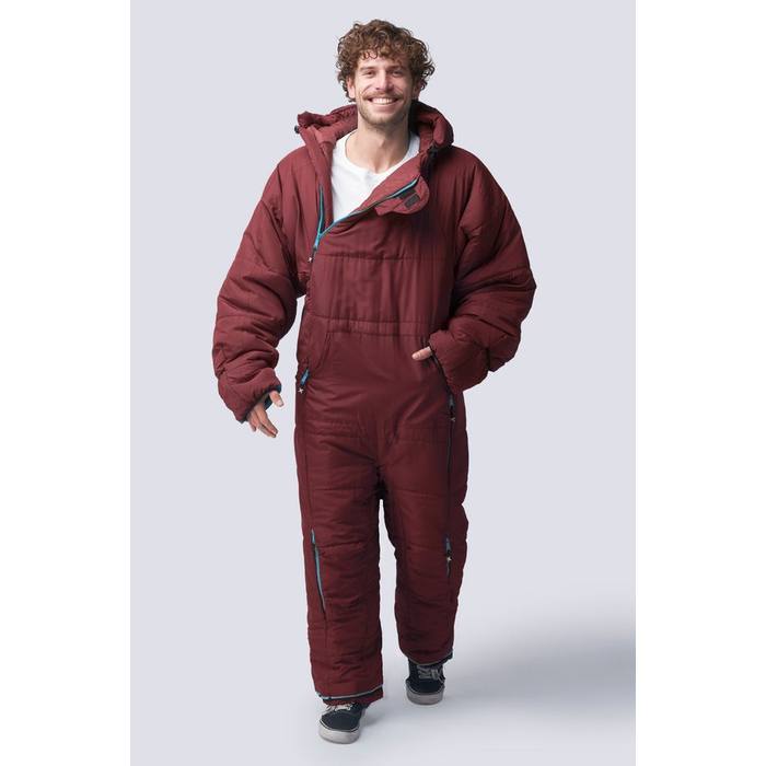 Wearable Sleeping Bag Selk'bag Original Adult S Burgundy Hooded Camping Suit NEW
