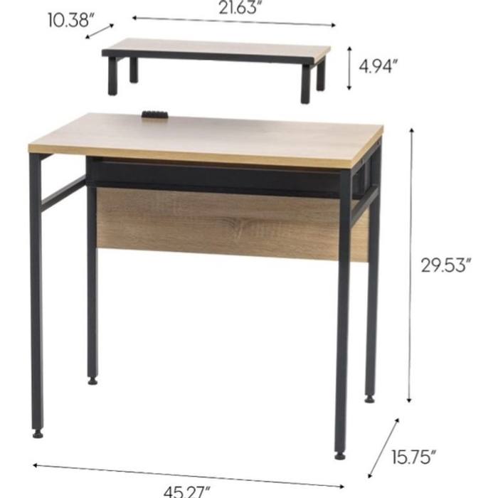 IRIS Office Computer Desk Table with Organizer and Cable Tray