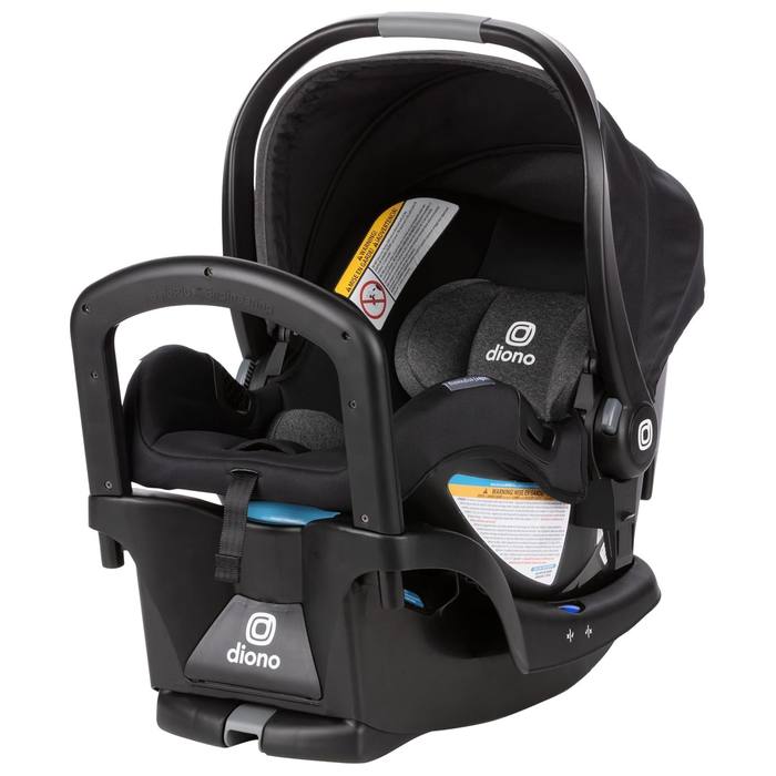 Diono LiteClik 30 R SafePlus Infant Car Seat & Base, Rear-Facing 4-30lbs, Black