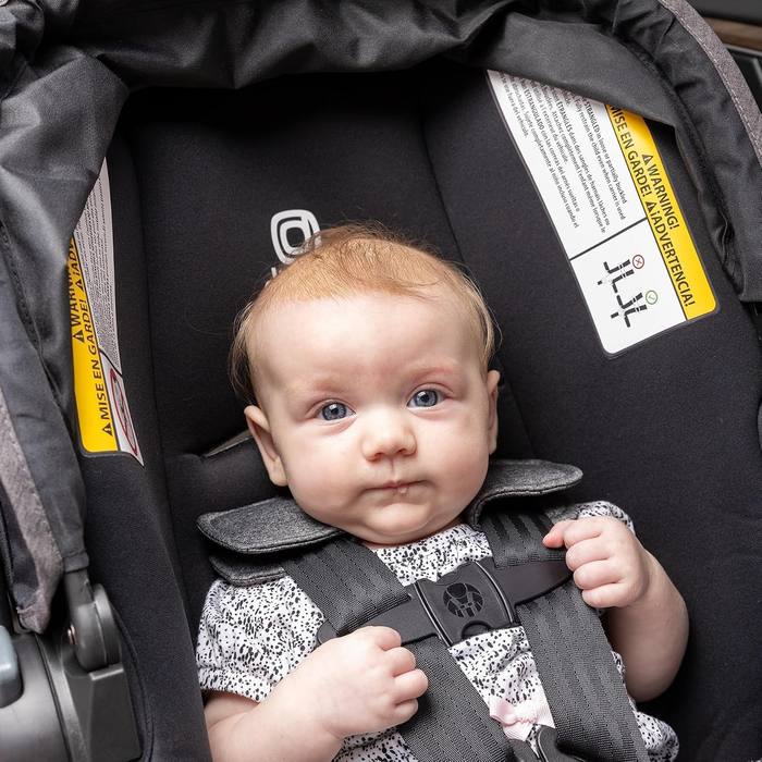 Diono LiteClik 30 R SafePlus Infant Car Seat & Base, Rear-Facing 4-30lbs, Black
