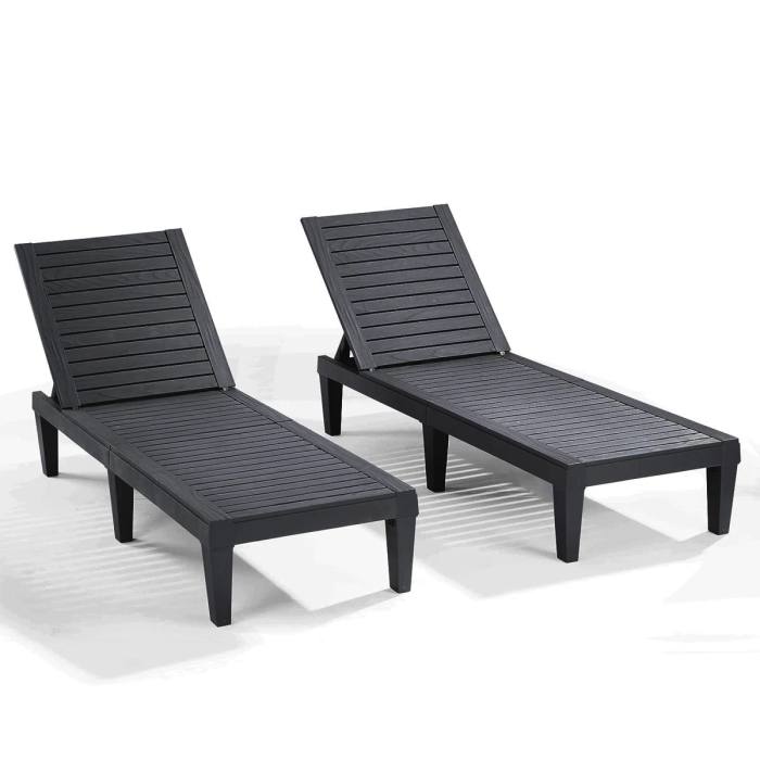 BRAND NEW Nestl Waterproof Adjustable outdoor chaise lounge chair SET of 2