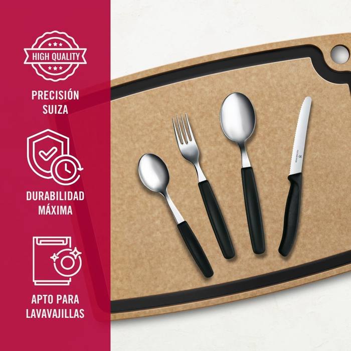PRESALE Victorinox Swiss Classic 24-Piece Flatware Set Black Tomato Knife Servi