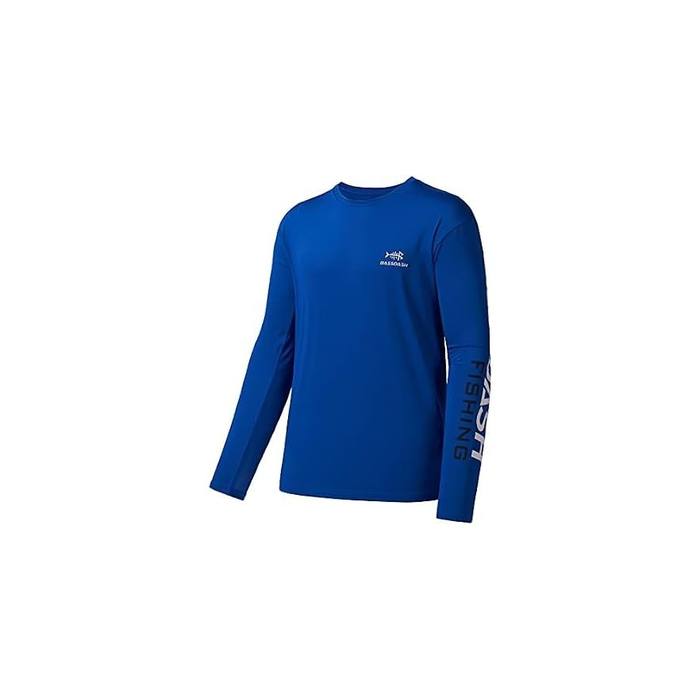Bassdash Men's L Fishing Long Sleeve UPF UV Sun Protection Shirt Blue