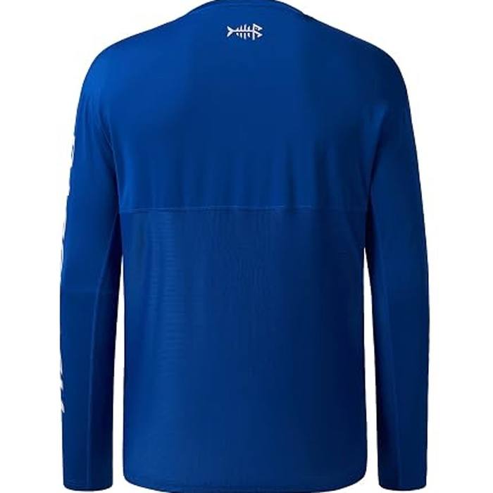 Bassdash Men's L Fishing Long Sleeve UPF UV Sun Protection Shirt Blue