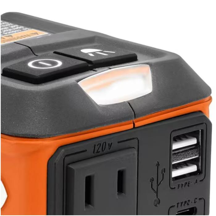 RIDGID 18V Cordless AC Inverter Kit with 2.0 Ah Lithium-Ion Battery and Charger