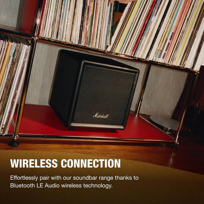 PRESALE Marshall Heston Sub 200 Wireless Subwoofer Black Bluetooth LE Audio New
