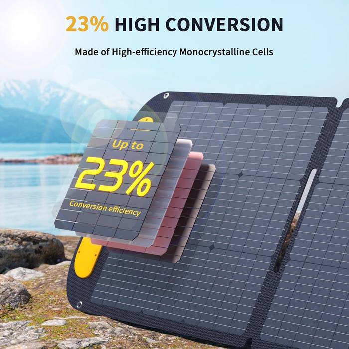 VTOMAN VS110 110W 19V Portable Folding Solar Panel Charger IP67 New