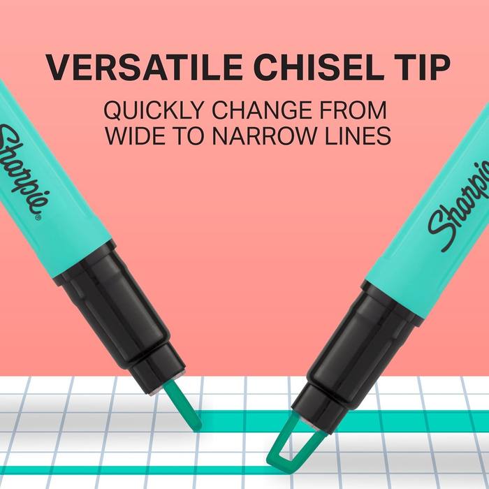 Sharpie Clear View Highlighters, Chisel Tip, 48 Count Packs of 8 New