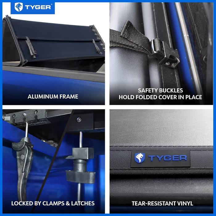 Tyger Auto T3 Tri-Fold Tonneau Cover 04-08 Ford F-150 5.5' Bed TG-BC3F1016