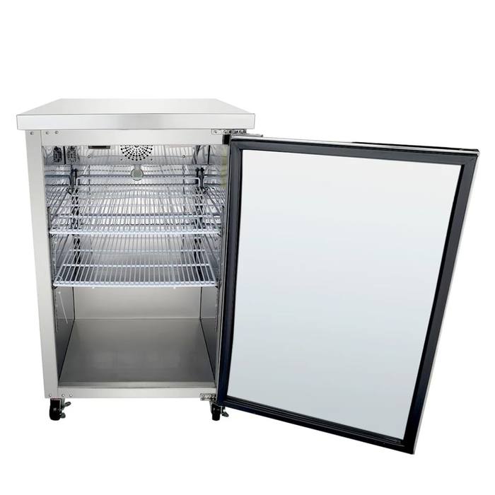 Empura E-KBB24-1-29-S 24" Back Bar Cooler Solid Door Stainless Steel