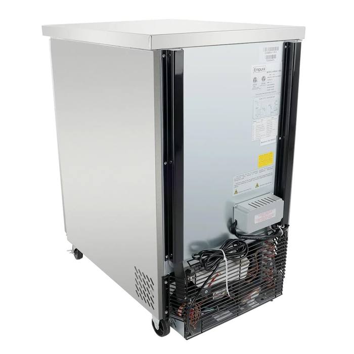 Empura E-KBB24-1-29-S 24" Back Bar Cooler Solid Door Stainless Steel