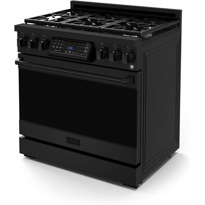 Gordon Ramsay by Thor Kitchen 36" Pro Gas Range Black Tilt Panel New